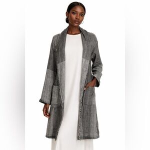 Eileen Fisher Colorblock Shawl Collar Jacket